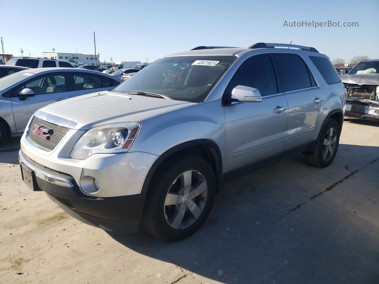 2012 Gmc Acadia Slt-2 Silver vin: 1GKKRSED7CJ401716