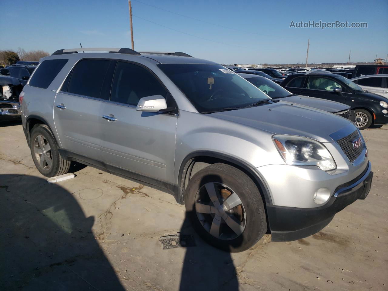 2012 Gmc Acadia Slt-2 Silver vin: 1GKKRSED7CJ401716