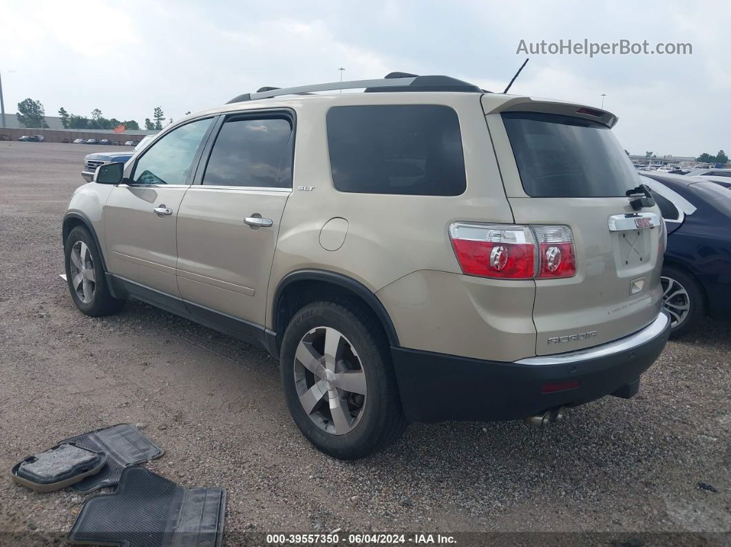 2012 Gmc Acadia Slt-2 Gold vin: 1GKKRSED8CJ223475