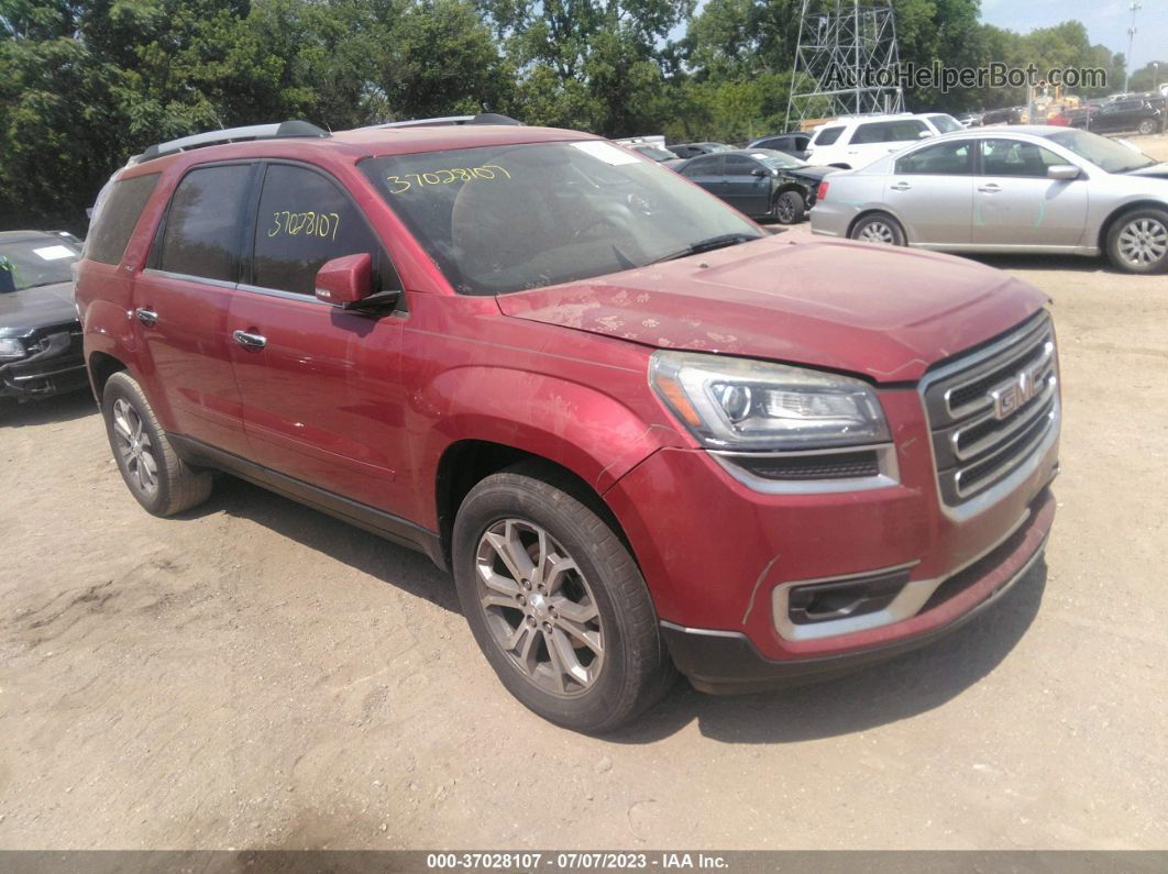 2013 Gmc Acadia Slt Red vin: 1GKKRSKD6DJ158096