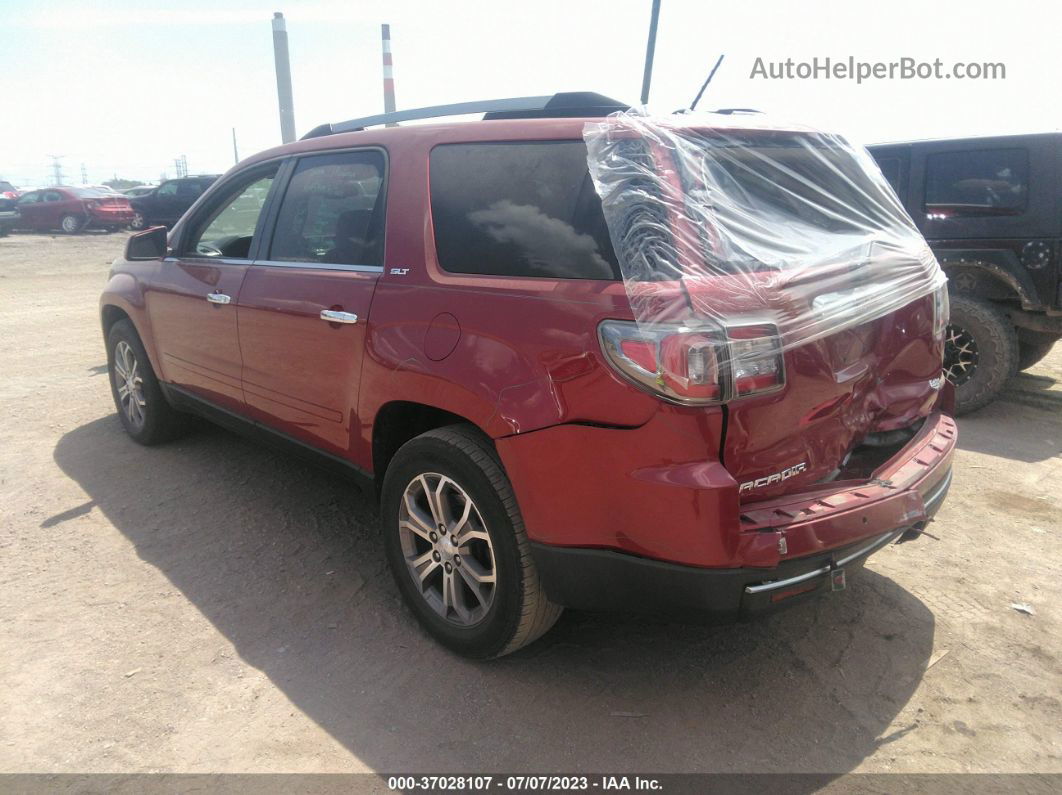 2013 Gmc Acadia Slt Red vin: 1GKKRSKD6DJ158096