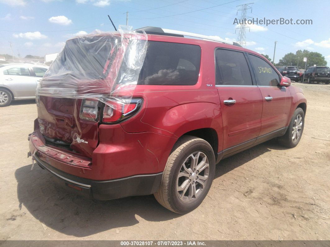 2013 Gmc Acadia Slt Red vin: 1GKKRSKD6DJ158096