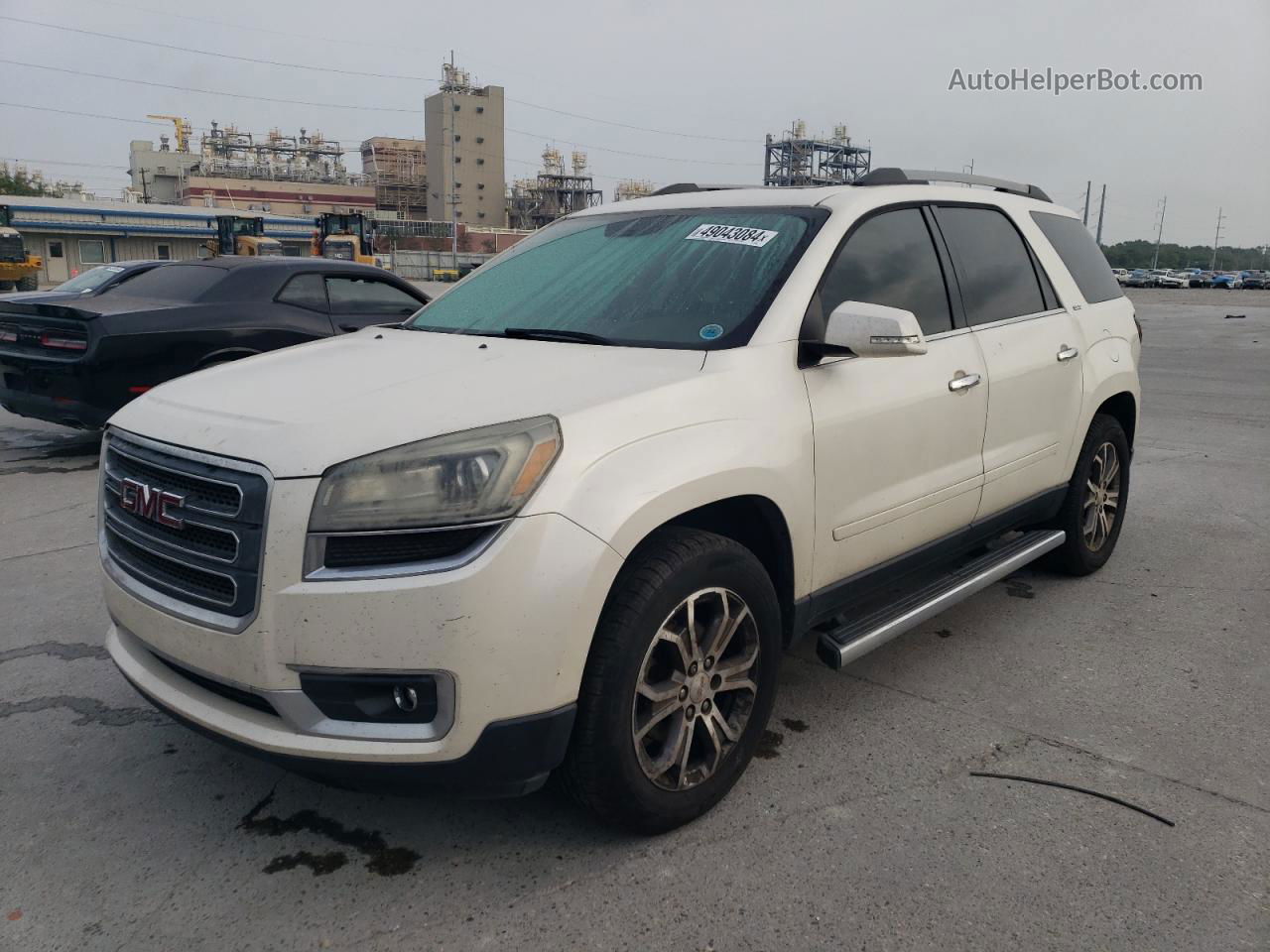 2014 Gmc Acadia Slt-2 White vin: 1GKKRSKD6EJ288235