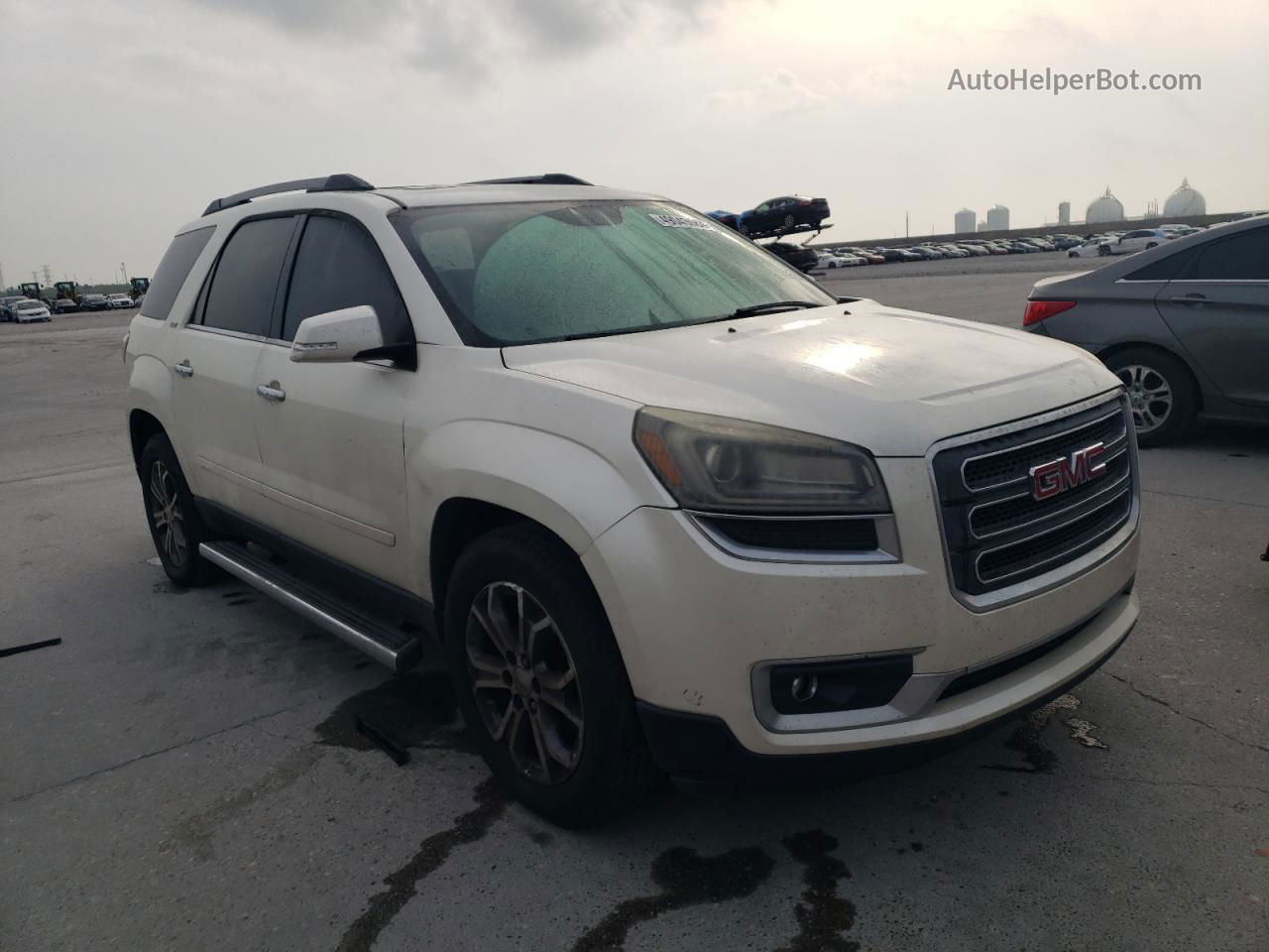 2014 Gmc Acadia Slt-2 White vin: 1GKKRSKD6EJ288235