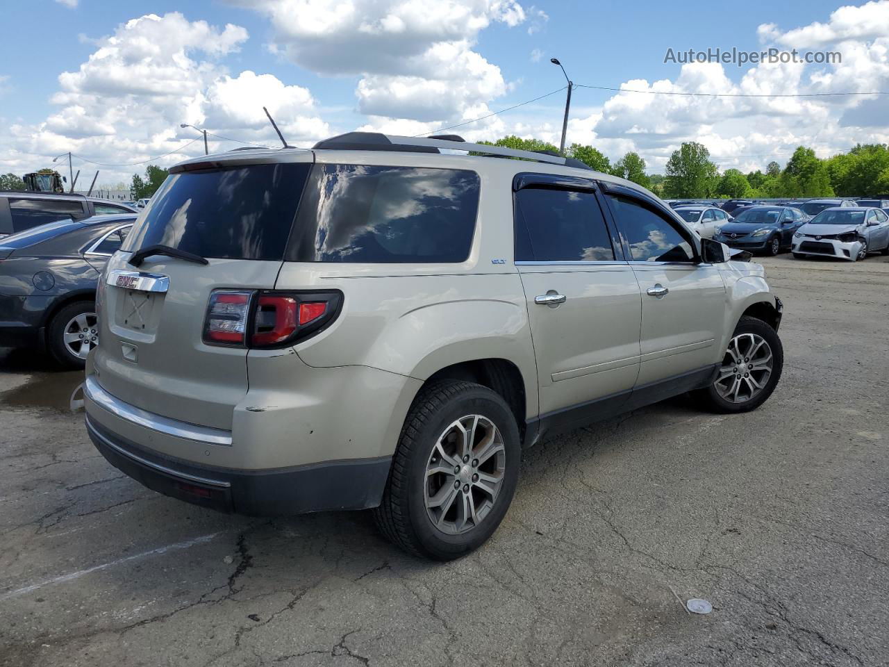 2014 Gmc Acadia Slt-2 Cream vin: 1GKKRSKD8EJ191330