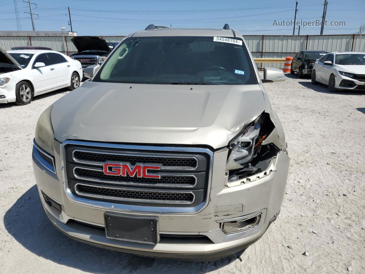 2013 Gmc Acadia Slt-2 Бежевый vin: 1GKKRSKD9DJ100161