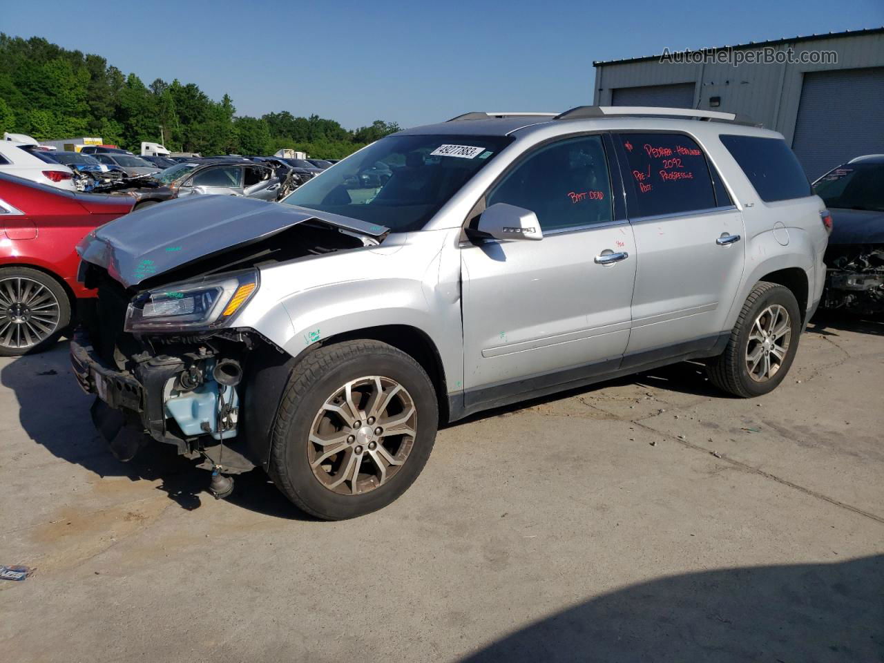 2014 Gmc Acadia Slt-2 Серебряный vin: 1GKKRSKD9EJ180191