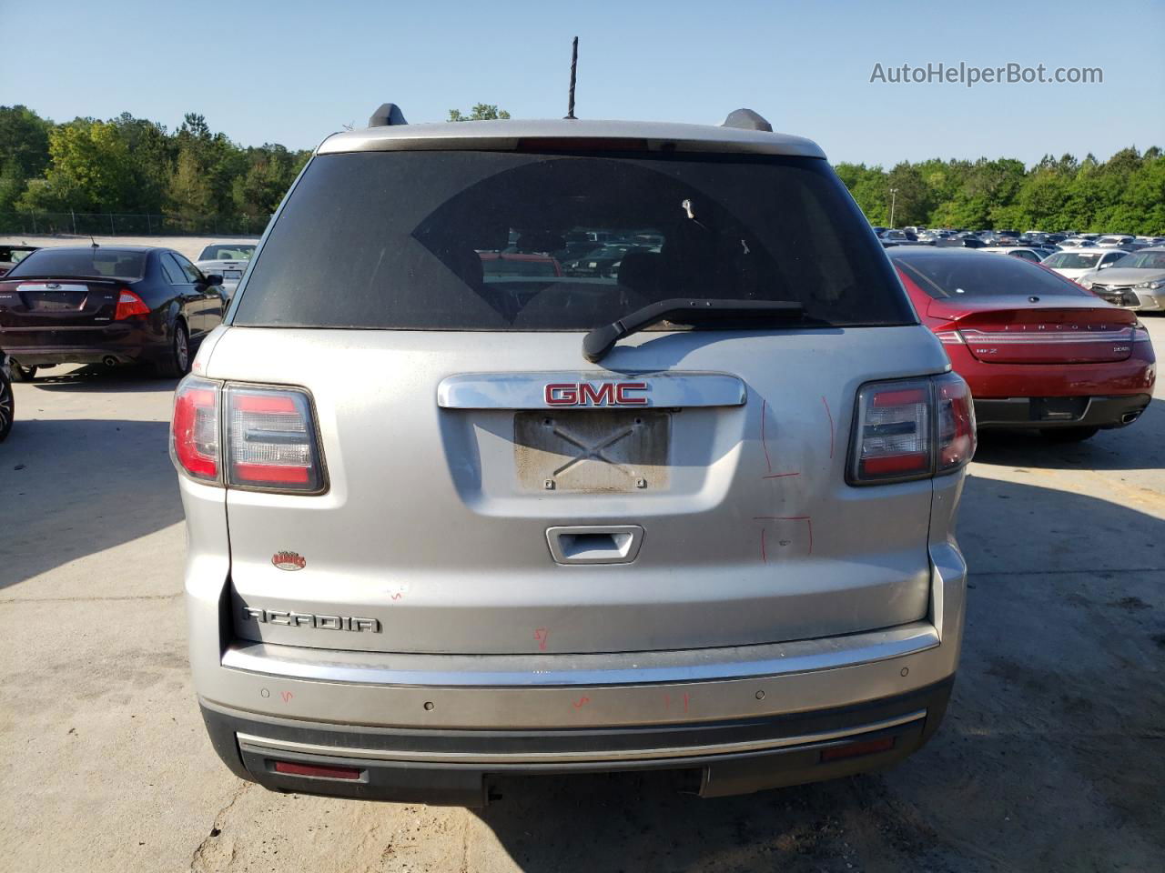 2014 Gmc Acadia Slt-2 Серебряный vin: 1GKKRSKD9EJ180191