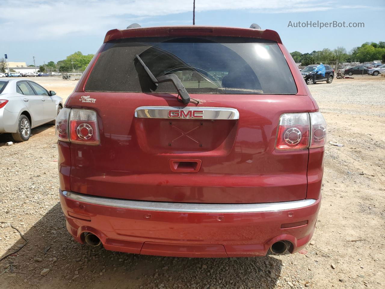 2012 Gmc Acadia Denali Red vin: 1GKKRTED0CJ134098