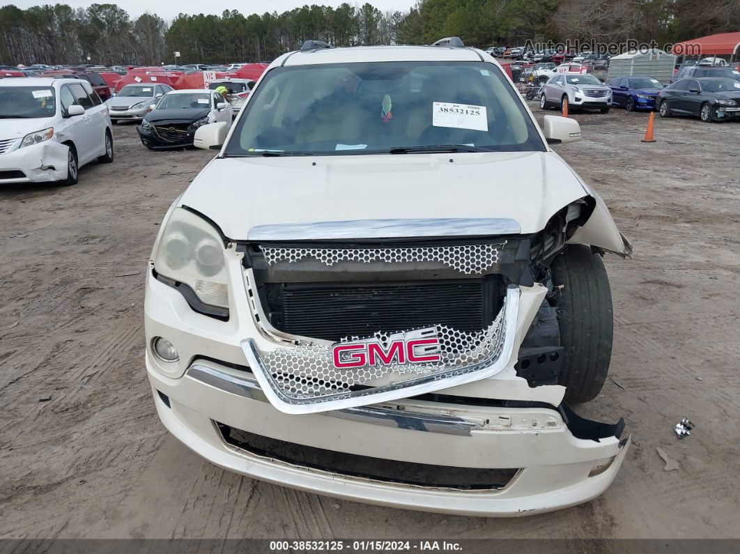 2012 Gmc Acadia Denali White vin: 1GKKRTED1CJ103703