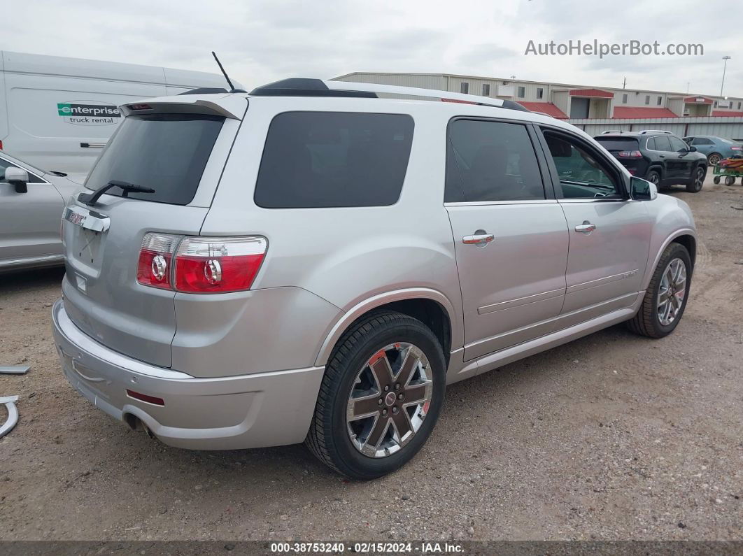 2012 Gmc Acadia Denali Silver vin: 1GKKRTED1CJ338327