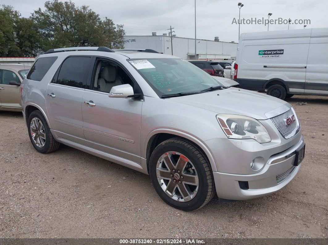 2012 Gmc Acadia Denali Silver vin: 1GKKRTED1CJ338327