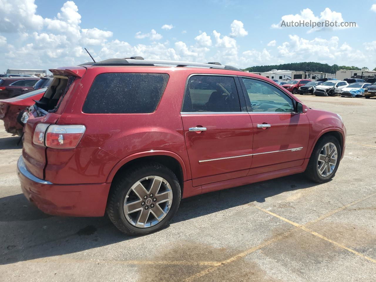 2012 Gmc Acadia Denali Темно-бордовый vin: 1GKKRTED2CJ239015