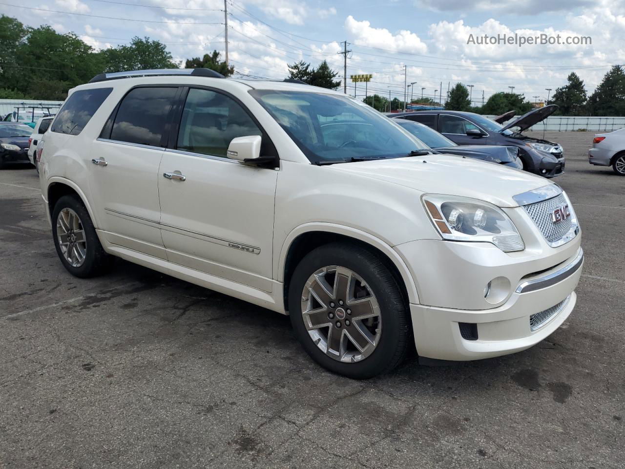 2012 Gmc Acadia Denali White vin: 1GKKRTED2CJ388492