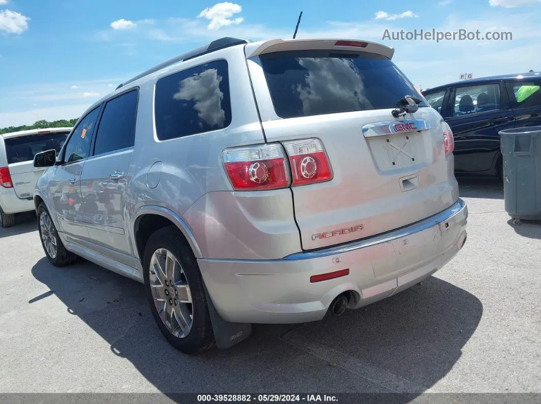 2012 Gmc Acadia Denali Silver vin: 1GKKRTED4CJ152698