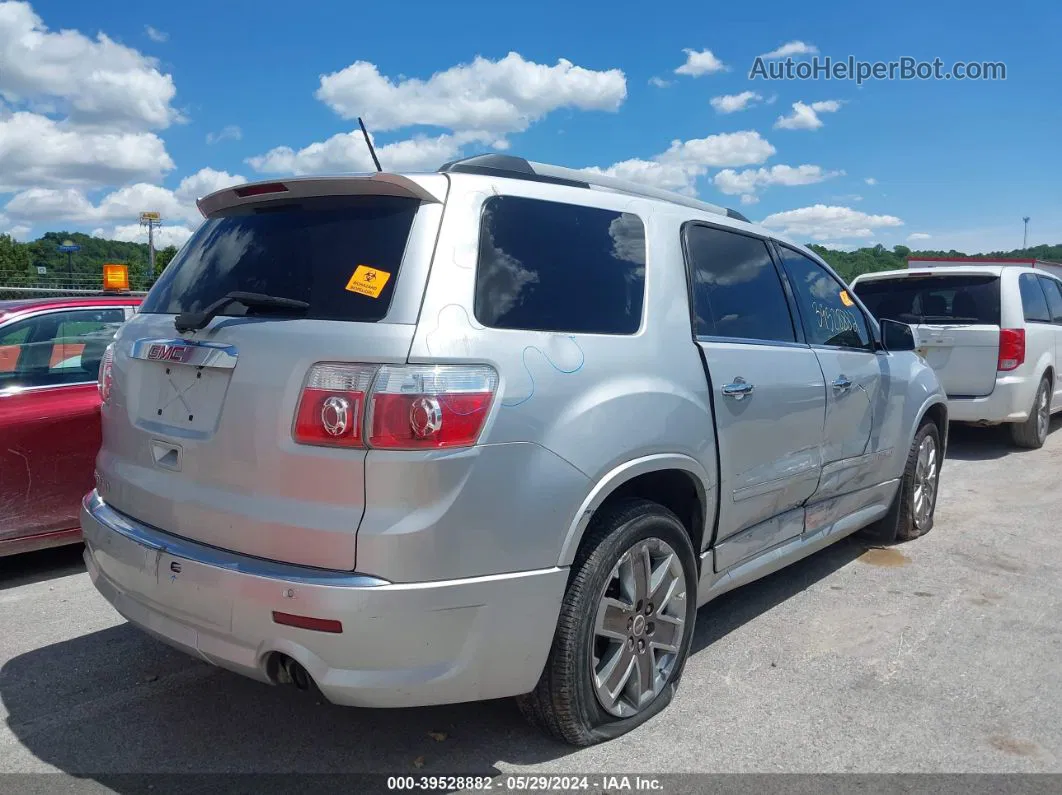 2012 Gmc Acadia Denali Серебряный vin: 1GKKRTED4CJ152698