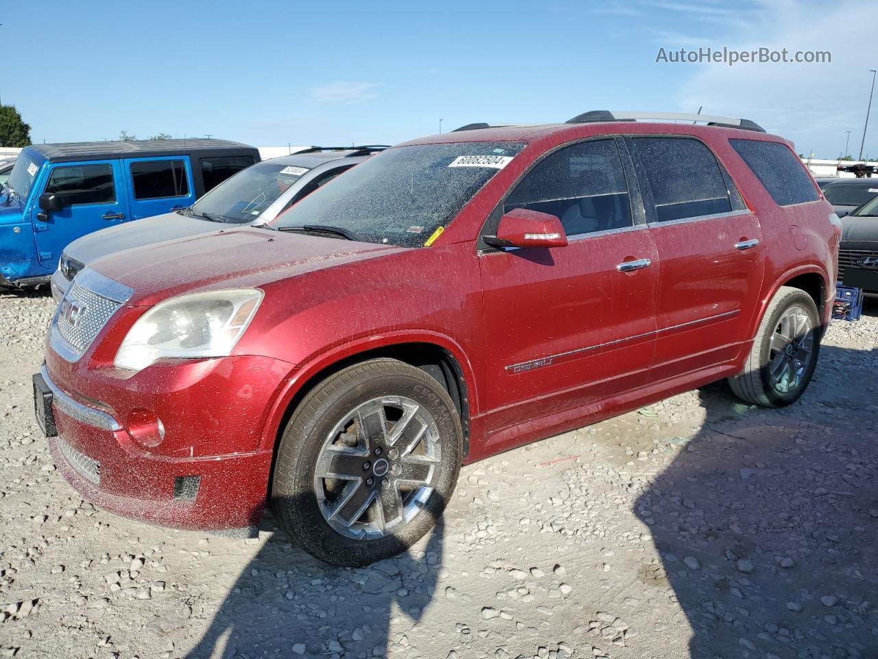 2012 Gmc Acadia Denali Burgundy vin: 1GKKRTED4CJ189363