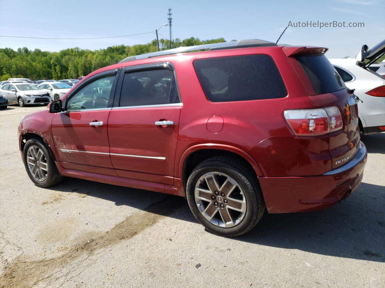 2012 Gmc Acadia Denali Red vin: 1GKKRTED4CJ370298