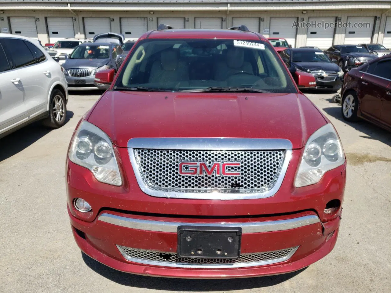 2012 Gmc Acadia Denali Red vin: 1GKKRTED4CJ370298