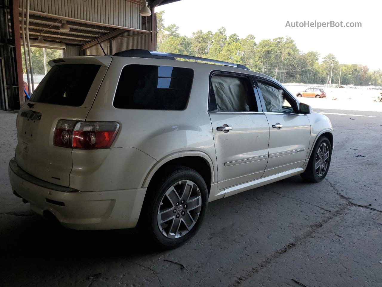 2012 Gmc Acadia Denali White vin: 1GKKRTED4CJ394648