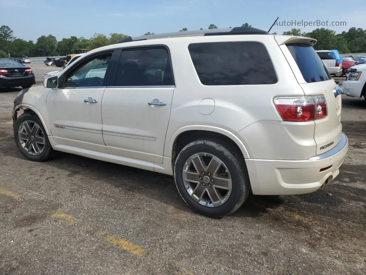 2012 Gmc Acadia Denali White vin: 1GKKRTED6CJ227370