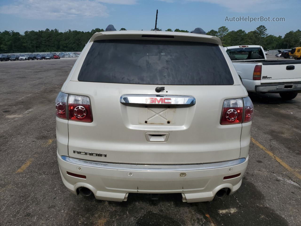 2012 Gmc Acadia Denali White vin: 1GKKRTED6CJ227370