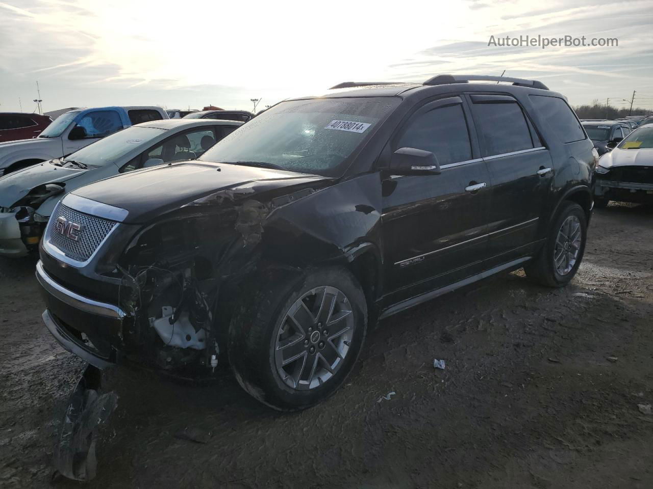 2012 Gmc Acadia Denali Black vin: 1GKKRTED6CJ250227