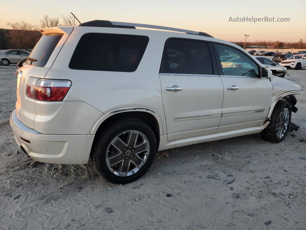 2012 Gmc Acadia Denali White vin: 1GKKRTED8CJ240265