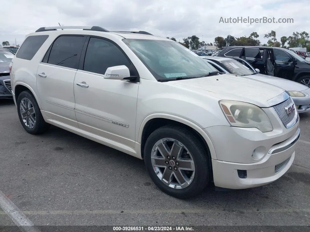 2012 Gmc Acadia Denali Cream vin: 1GKKRTED8CJ272777