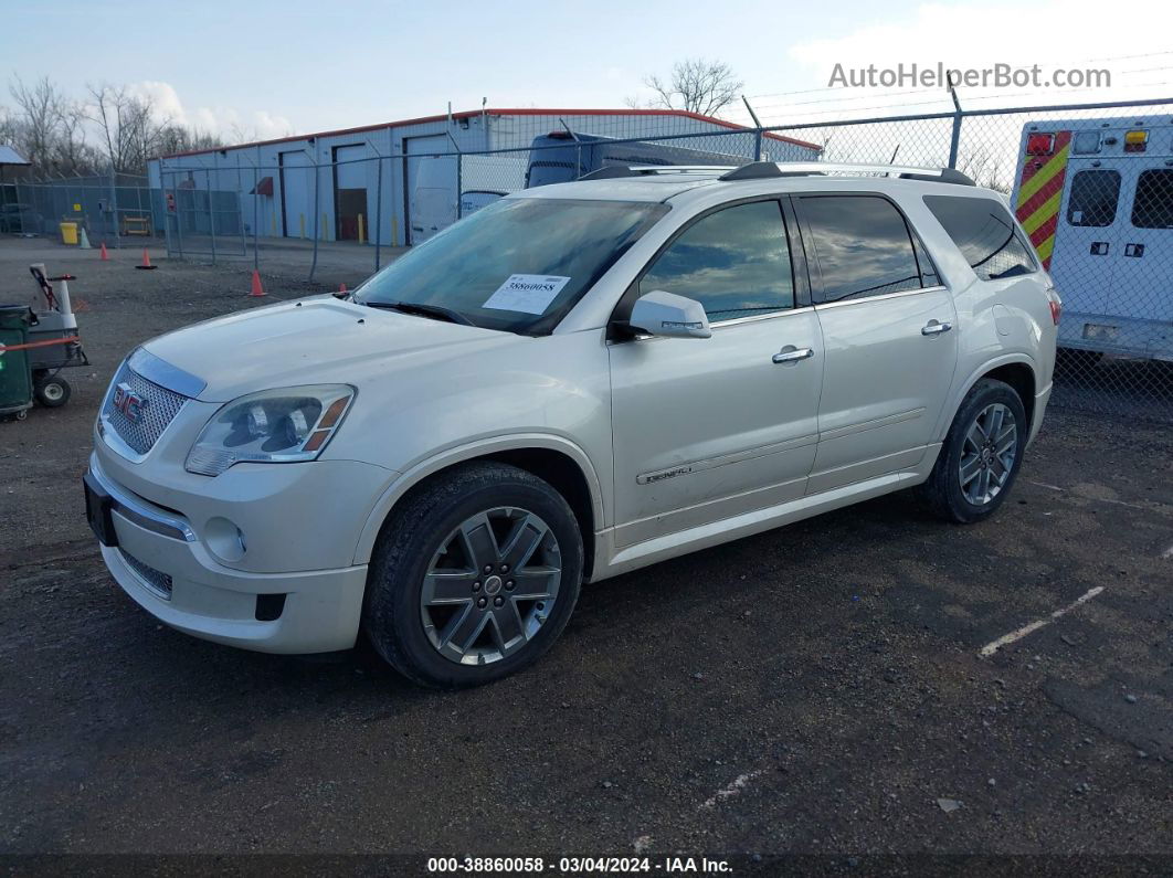 2012 Gmc Acadia Denali White vin: 1GKKRTED8CJ287831