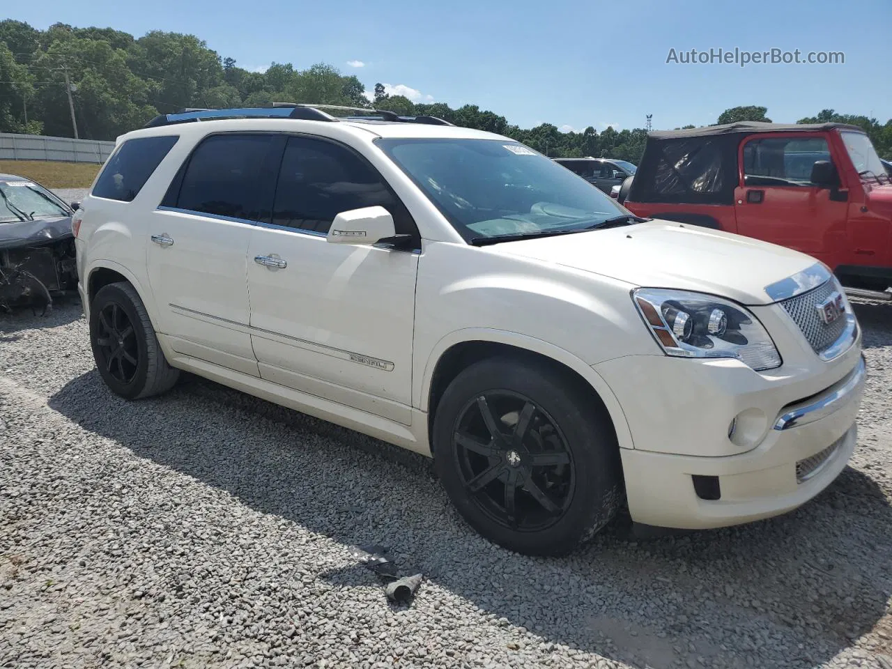 2012 Gmc Acadia Denali White vin: 1GKKRTED8CJ325767