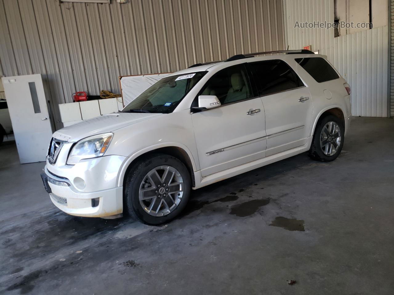 2012 Gmc Acadia Denali White vin: 1GKKRTED9CJ285540