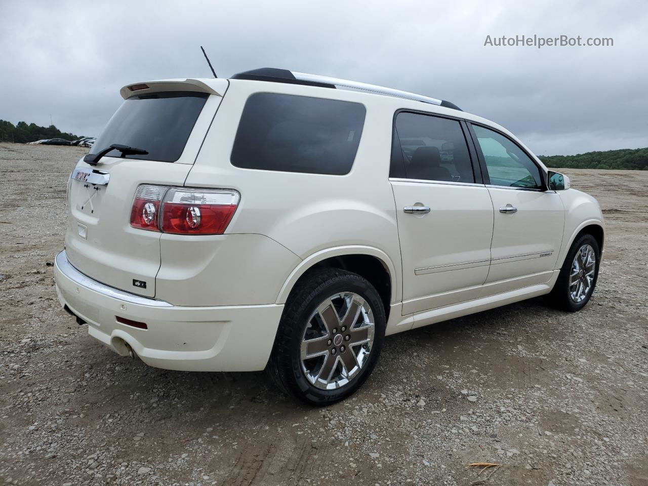 2012 Gmc Acadia Denali White vin: 1GKKRTED9CJ323770