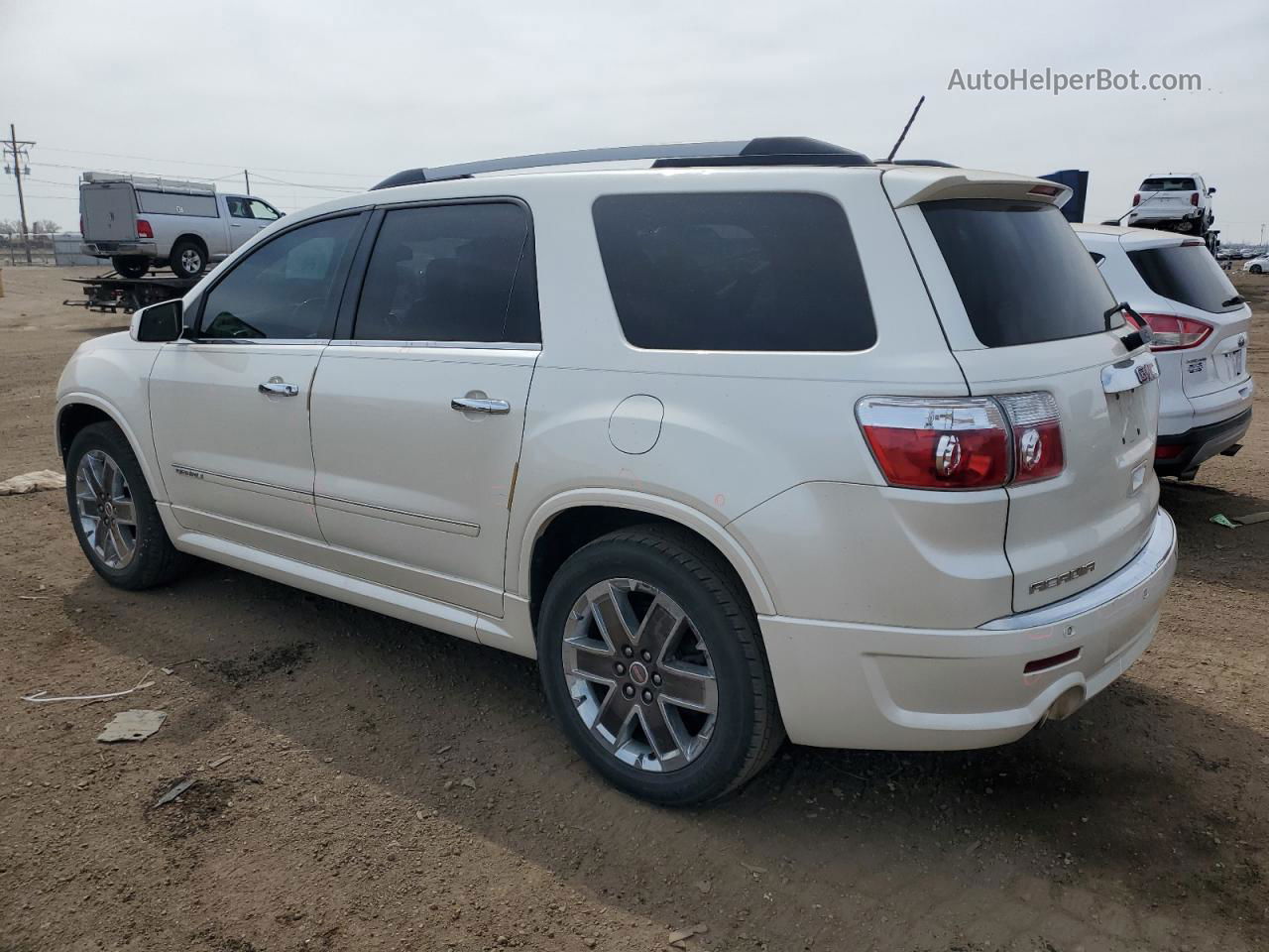 2012 Gmc Acadia Denali White vin: 1GKKRTEDXCJ237299