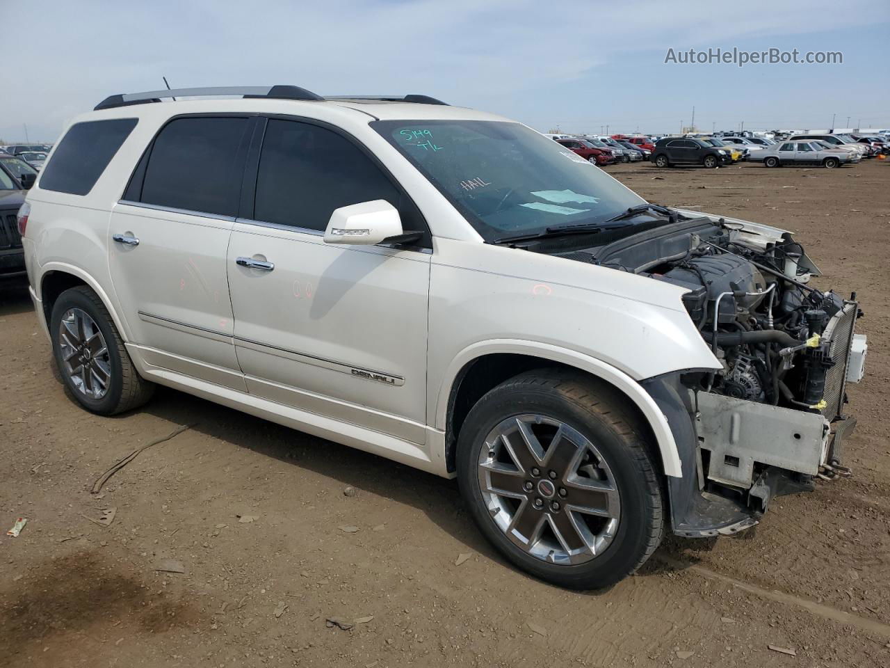 2012 Gmc Acadia Denali Белый vin: 1GKKRTEDXCJ237299