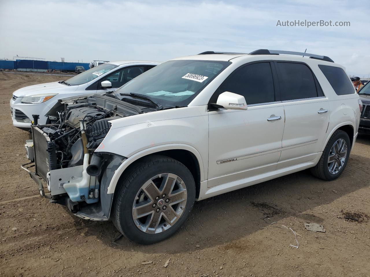 2012 Gmc Acadia Denali White vin: 1GKKRTEDXCJ237299