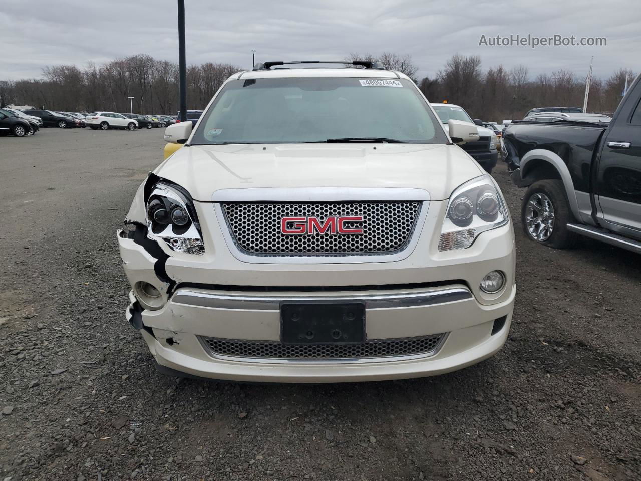 2012 Gmc Acadia Denali White vin: 1GKKRTEDXCJ369107