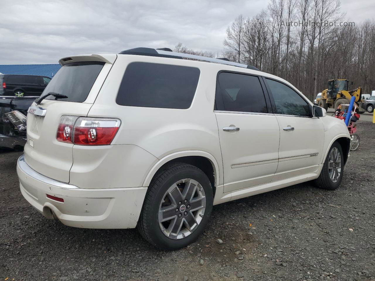 2012 Gmc Acadia Denali White vin: 1GKKRTEDXCJ369107