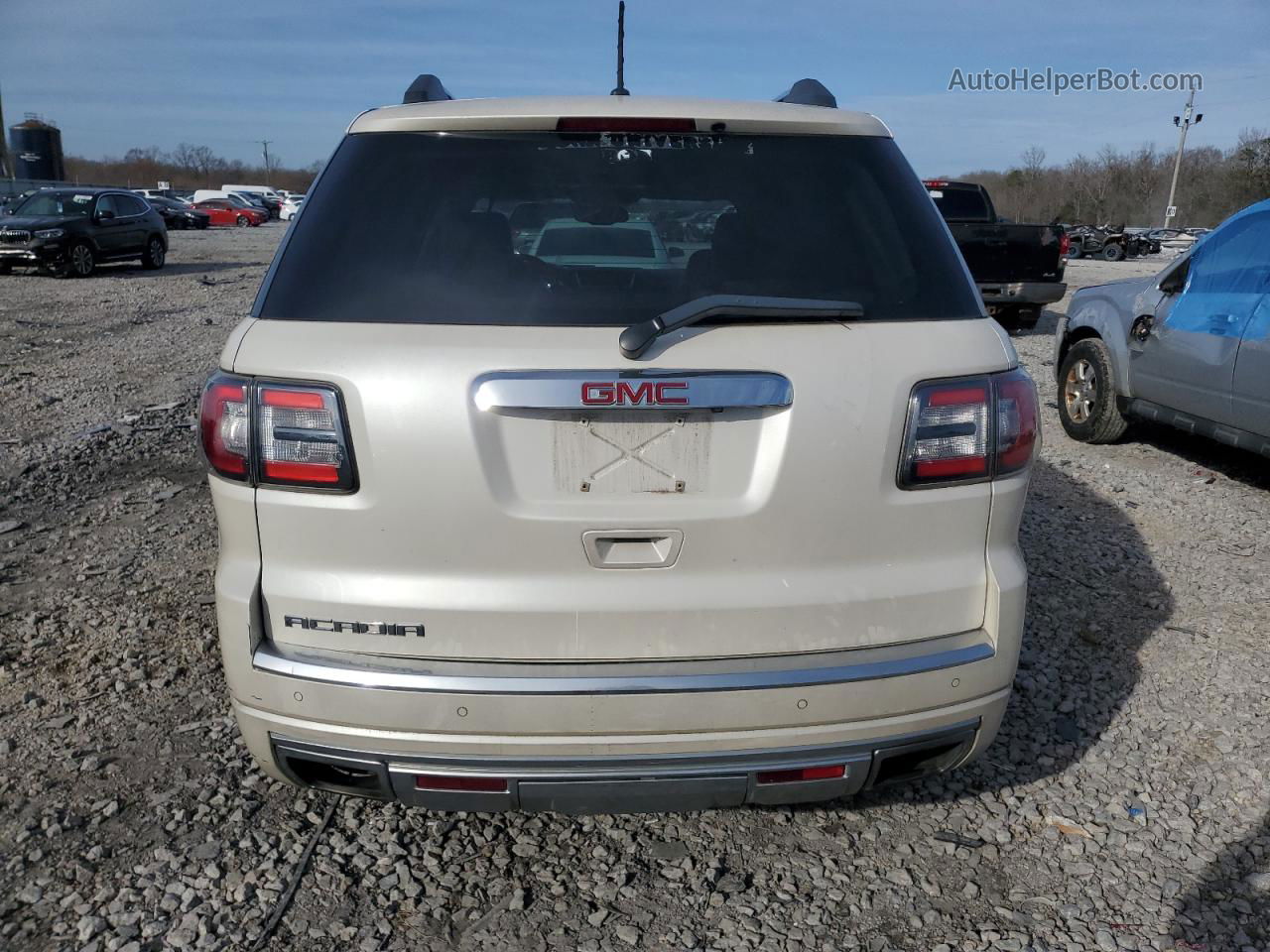 2013 Gmc Acadia Denali Cream vin: 1GKKRTKD0DJ248110