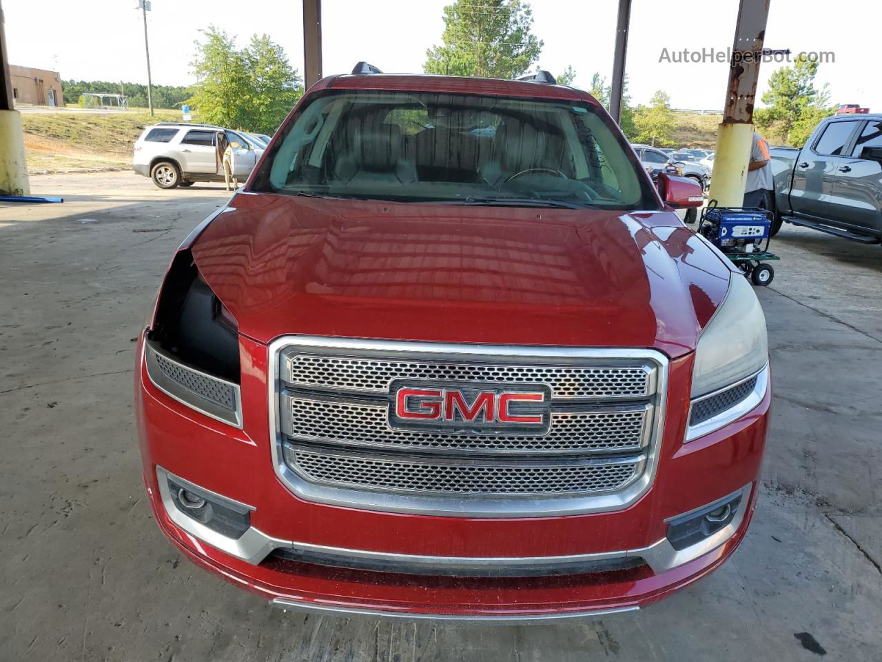 2014 Gmc Acadia Denali Бордовый vin: 1GKKRTKD0EJ209647