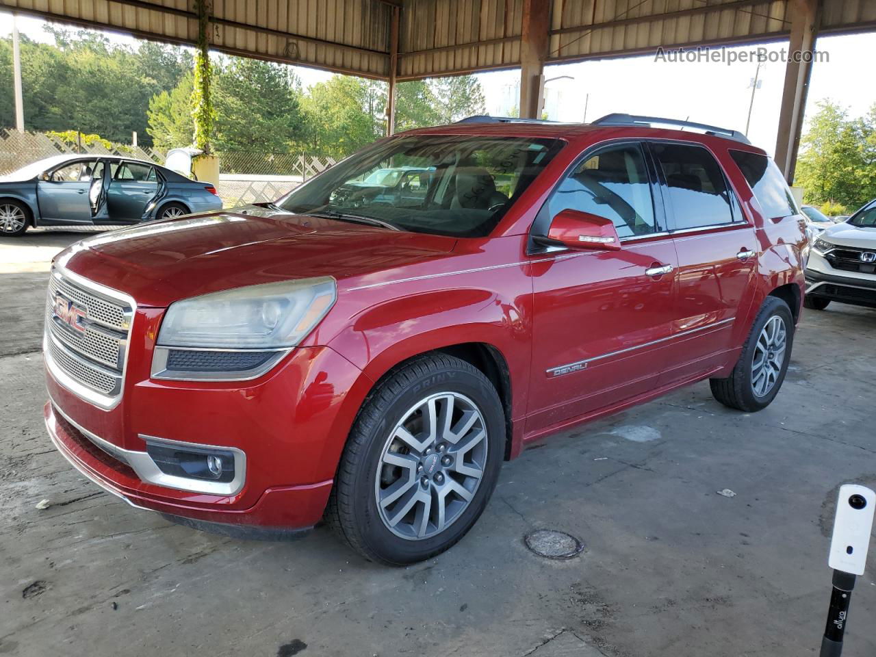 2014 Gmc Acadia Denali Бордовый vin: 1GKKRTKD0EJ209647