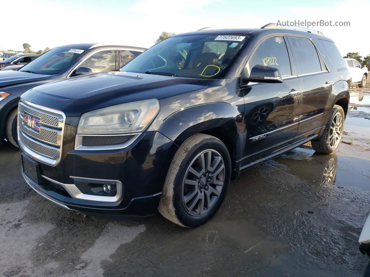 2013 Gmc Acadia Denali Черный vin: 1GKKRTKD1DJ186264