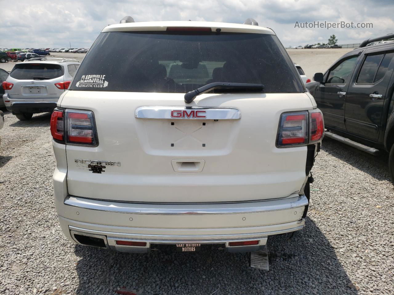 2014 Gmc Acadia Denali Белый vin: 1GKKRTKD1EJ165545