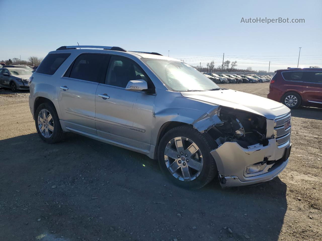 2015 Gmc Acadia Denali Silver vin: 1GKKRTKD1FJ139528