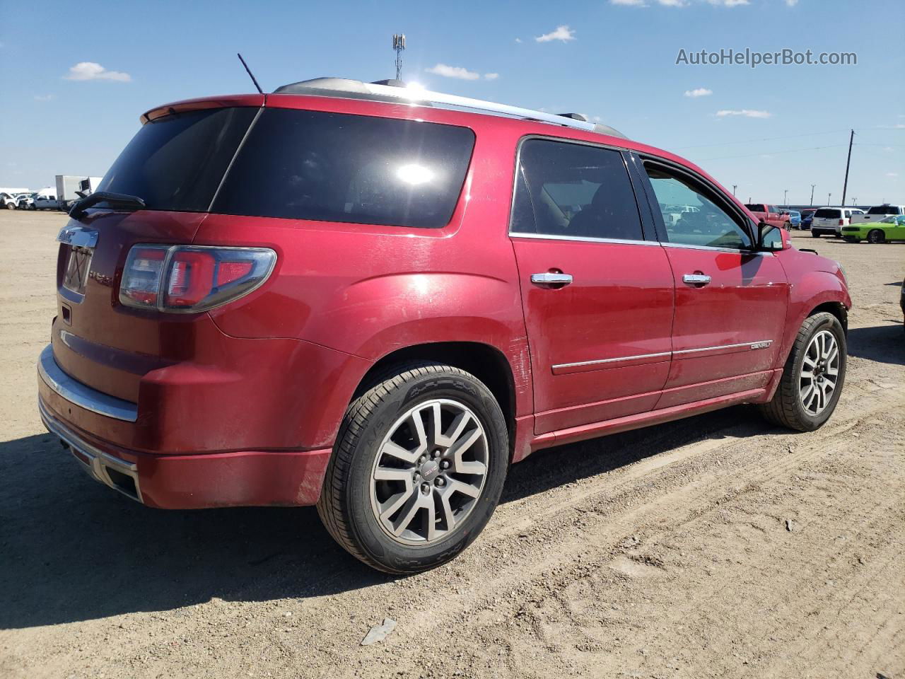 2014 Gmc Acadia Denali Red vin: 1GKKRTKD2EJ220925