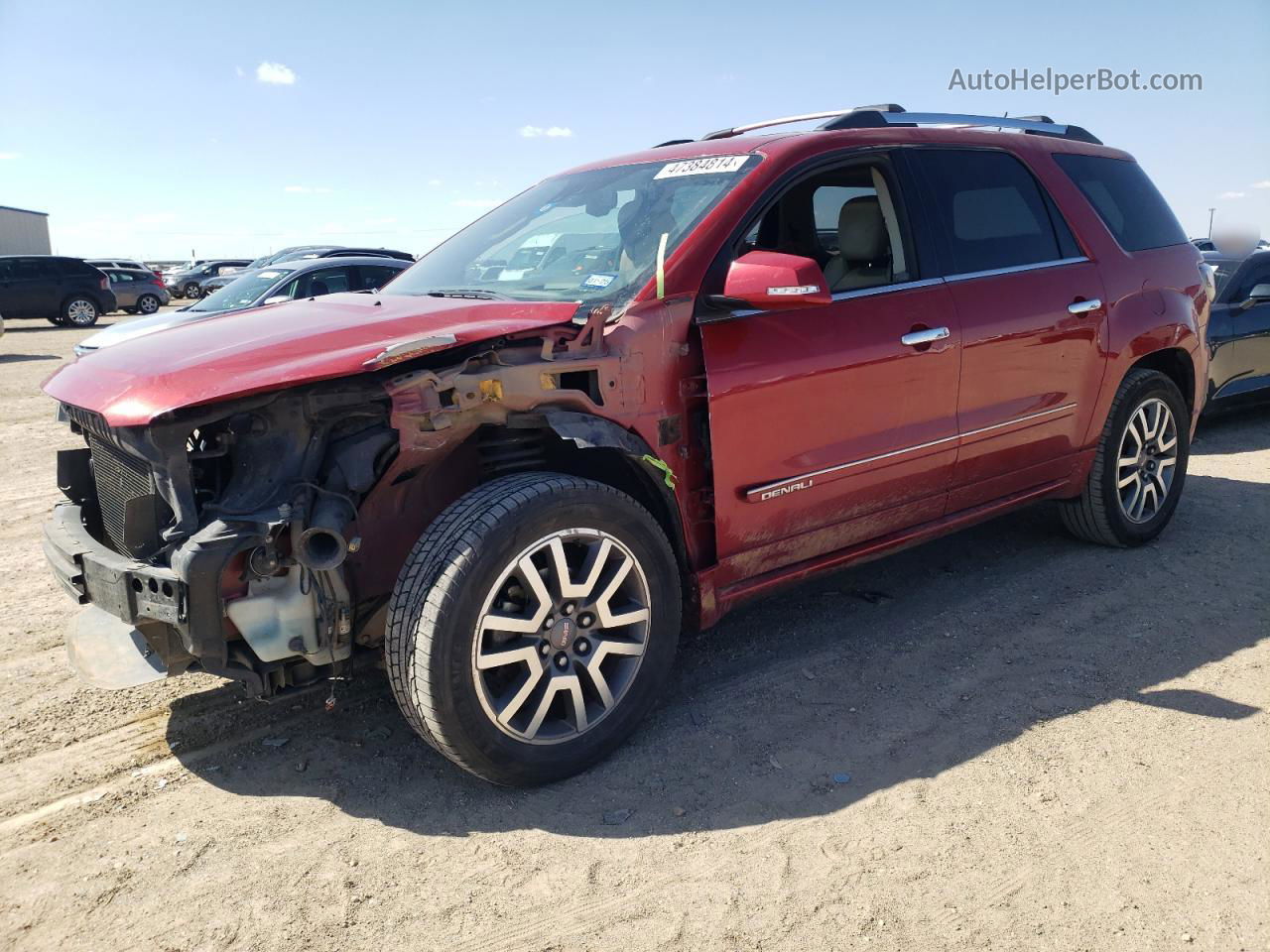 2014 Gmc Acadia Denali Red vin: 1GKKRTKD2EJ220925