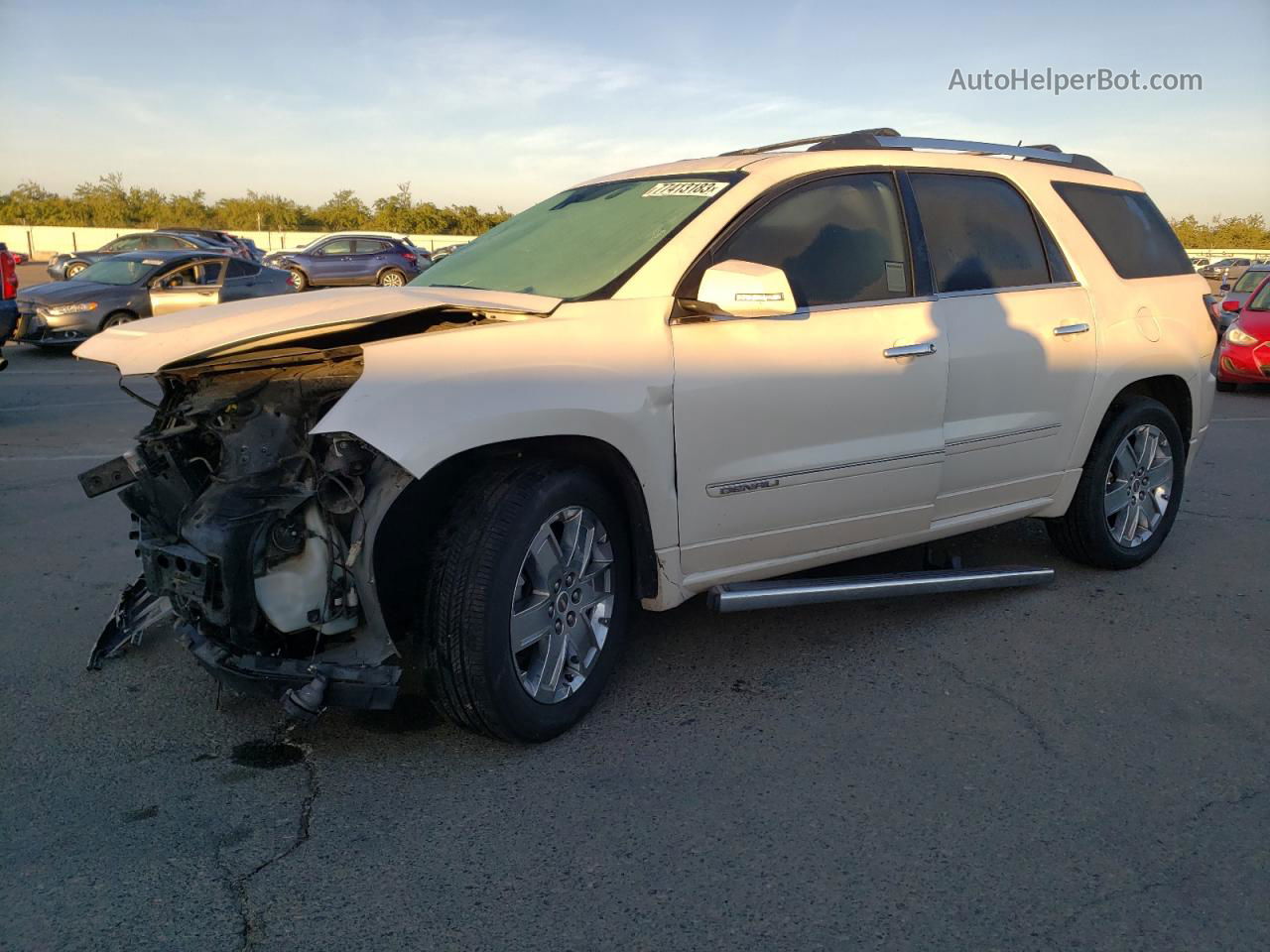 2015 Gmc Acadia Denali White vin: 1GKKRTKD2FJ109258