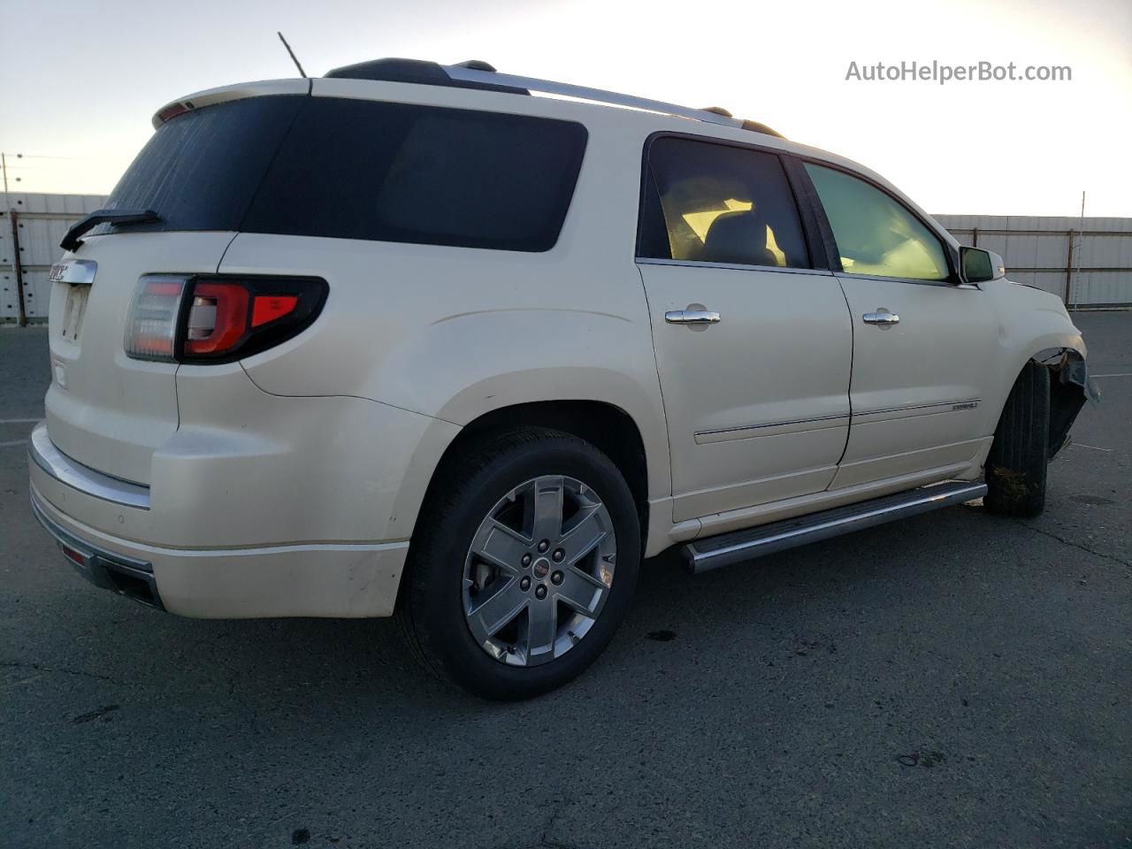 2015 Gmc Acadia Denali White vin: 1GKKRTKD2FJ109258