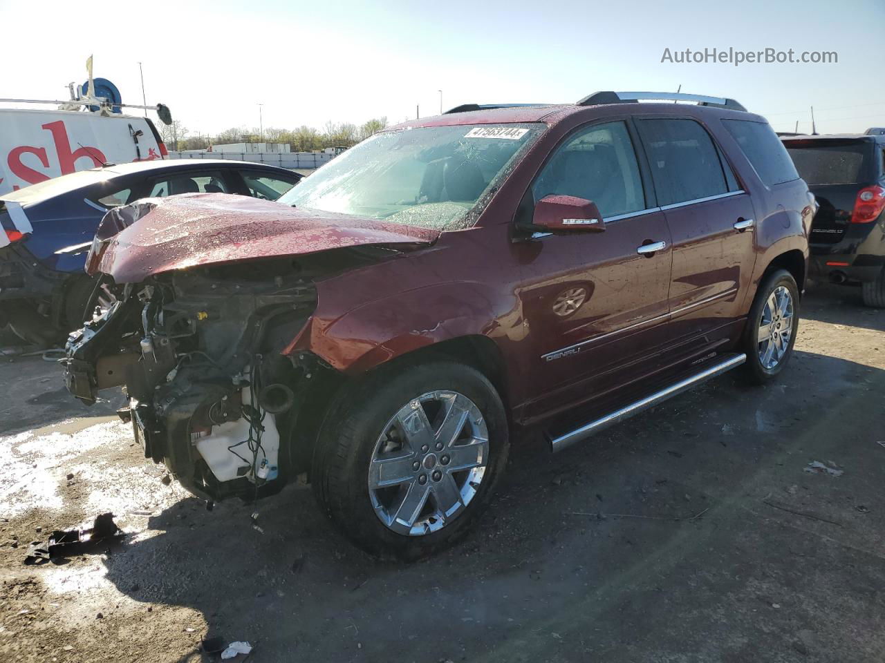 2015 Gmc Acadia Denali Burgundy vin: 1GKKRTKD2FJ148030