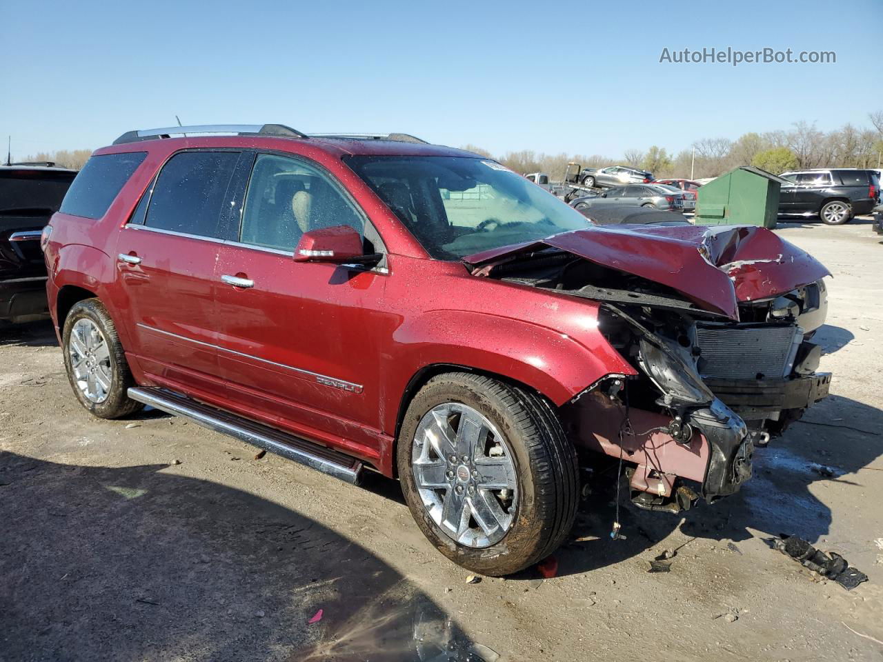 2015 Gmc Acadia Denali Burgundy vin: 1GKKRTKD2FJ148030